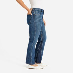 { Everlane } Cheeky Bootcut Jean Two Tone Raw Hem
